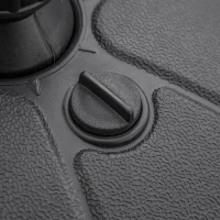 Outsunny Base de Sombrilla Rellenable de Agua 13 kg o Arena 19 kg Soporte de Parasol Redondo Apto Postes de Ø32-38 mm para Jardín Patio Terraza Ø38x21,5 cm Negro(m-9)