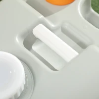 Outsunny Serbatoio per Acqua da Campeggio 22L con Ruote e Maniglia e Beccuccio Girevole, Grigio(m-9)