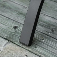 Outsunny Banco de Jardín de 2 Plazas con Respaldo y Reposabrazos Estilo Vintage para Terraza Balcón Patio Exterior Carga 240 kg Hierro Fundido y Acero 128x58,5x85 cm Negro(m-9)