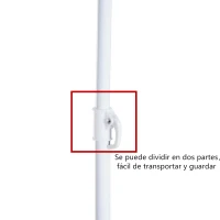 Outsunny Parasol para Playa 2 en 1 con 2 Paneles Laterales Toldo Portátil Anti-UV con Bolsa de Transporte Ø210x222cm Azul(m-9)