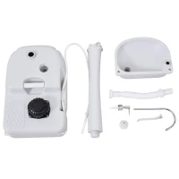 Outsunny Lavamanos Portátil Estación de Lavado para Actividades al Aire Libre y Camping con Tanque de Agua de 17L Dispensador de Jabón Toallero y 2 Ruedas HDPE para Eventos, Reuniones Gris Claro(m-9)