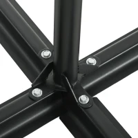 Outsunny Parasol de Terraza Manual Ø256x248 cm con Luces LED Solares Poste Giratorio 360° y Ventilación Superior Beige(m-8)