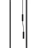 Outsunny Toldo Manual Retráctil con Manivela 200x120x210-300 cm con Altura Ajustable Impermeable y Anti-UV Gris Oscuro(m-8)