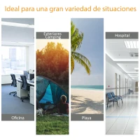 Outsunny Cama de Acampada con 1 Bolsillo Lateral Bolsa de Transporte y Marco de Acero Carga 150 kg 190x68x52 cm Negro(m-7)