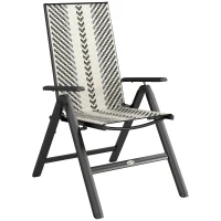 Outsunny Rattan Reclining Garden Chairs - Grey(m-1)