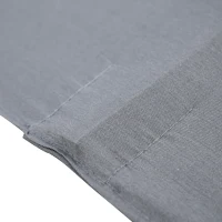 Outsunny Parasol de Terraza 268x205x248 cm con Techo Inclinable hasta 45° Luces LED Solares e Impermeable Gris Oscuro(m-9)