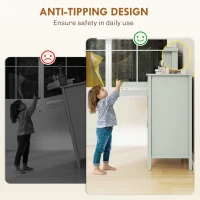 HOMCOM Farmhouse Style Sideboard - Light Green(m-7)