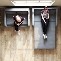 HOMCOM Two-Seater Pull-Out Sofa Bed - Grey(m-8)