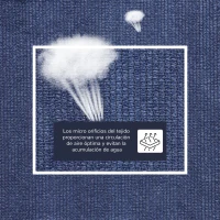 Outsunny Toldo Vela Rectangular 4x6 m con Anti-UV Anillas de Acero Inoxidable y Cuerdas de Nylon para Jardín Patio Azul(m-4)