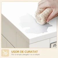 PawHut Cușcă pentru Câini de Talie Mare cu 2 Uși Blocabile, Picioare Reglabile și Pernă Lavabilă, 94x60x71.5 cm, Alb(m-8)