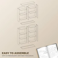 HOMCOM 640 CD Storage Tower - Black(m-7)