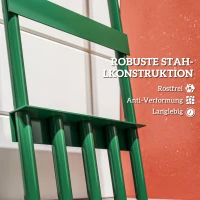Outsunny Rasenlüfter Aerifizierer für Rasen 30cm Breite Manuell Rasenbelüfter mit rutschfest Griff für Garten Höfe Dunkelgrün(m-5)