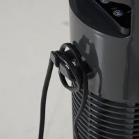 HOMCOM 30'' Freestanding Tower Fan, 3 Speed 3 Mode, 10h Timer, 70 Degree Oscillation, LED Light, 5M Remote Controller, Dark Grey(m-10)