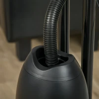 HOMCOM 18" Pedestal Fan with Water Mist Spray, Humidifying Misting Fan, Standing Fan with 3 Speeds, 2.8L Water Tank, Timer and Remote, Black(m-11)