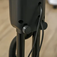 HOMCOM 18" Pedestal Fan with Water Mist Spray, Humidifying Misting Fan, Standing Fan with 3 Speeds, 2.8L Water Tank, Timer and Remote, Black(m-12)