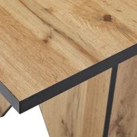 Esstisch 138cm für 4-6 Personen, Küchen-Tisch mit Schreibtischfunktion, Hellbraun(m-6)