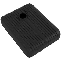 Outsunny Baza pentru Umbrela din Plastic cu Consola, cu 2 Roti si Maner, 80x60x19 cm, Negru(m-10)