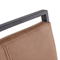 Set di 4 sedie da pranzo a sbalzo, schienale alto, 43 x 54 x 100 cm, Marrone(m-9)