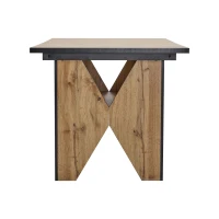 Esstisch 138cm für 4-6 Personen, Küchen-Tisch mit Schreibtischfunktion, Hellbraun(m-10)