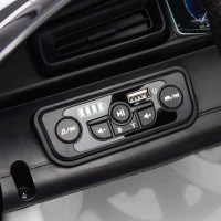 AIYAPLAY Mașină Electrică pentru Copii 3-6 Ani cu Telecomandă, Muzică, Claxon și Faruri LED, 105x65.5x42 cm, Alb(m-9)