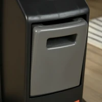 HOMCOM 16" Pedestal Fan with Water Mist Spray, Humidifying Misting Fan, Standing Fan with 3 Speeds, 3.1L Water Tank, Timer and Electric Mosquito Killer Jack, Black(m-14)