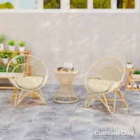 Outsunny Set of Two Φ60cm Outdoor Cushions - Beige(m-8)