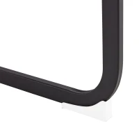 Set di 4 sedie da pranzo a sbalzo, schienale alto, 43 x 54 x 100 cm, Marrone(m-11)