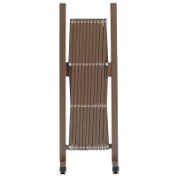 Outsunny Scherengitter Absperrgitter Scherensperre ausziehbar 35-300cm Garten Alu Braun H103,5cm(m-12)