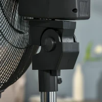 HOMCOM 16" Pedestal Fan with Water Mist Spray, Humidifying Misting Fan, Standing Fan with 3 Speeds, 3.1L Water Tank, Timer and Electric Mosquito Killer Jack, Black(m-12)