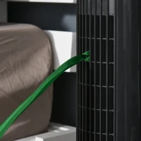 HOMCOM 30'' Freestanding Tower Fan, 3 Speed 3 Mode, 10h Timer, 70 Degree Oscillation, LED Light, 5M Remote Controller, Dark Grey(m-12)