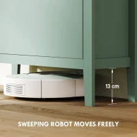 HOMCOM Modern Three-Drawer Shoe Cabinet - Green(m-6)