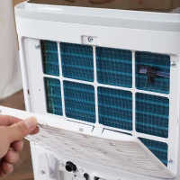 HOMCOM 9000 BTU Portable Air Conditioner, Smart Home WiFi Compatible, 4 in 1 Air Conditioning Unit, Dehumidifier, Fan with Remote, 24H Timer, Window Venting Kit, 20m², R290, A Energy Efficiency(m-11)