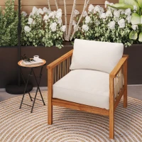 Outsunny Mosaic Outdoor Garden Table, 35.5cm Round Folding Coffee Table with Metal Frame for Balcony Terrace, Orange(m-9)