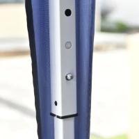 Outsunny 2 x 2 m Garden Pop Up Gazebo, Wedding Party Tent Marquee, Water Resistant Awning Canopy with Sidewalls, Windows, Carry Bag, Blue(m-10)