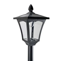 Outsunny LED Solar Gartenlaterne, Stehleuchte aus Edelstahl Gartenlampe 160 cm hoch Windlicht Außenleuchte IP44, Solarlampe mit Lichtsensor 30 Lumen Erdspieß, Gartenlampe für Garten Balkon Schwarz(m-10)