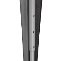 Outsunny 2 x 2 m Garden Pop Up Gazebo, Wedding Party Tent Marquee, Water Resistant Awning Canopy with Sidewalls, Windows, Carry Bag, Black(m-12)