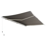 Outsunny Luifelslinger incl. afstandsbediening knikarmluifel balkon aluminium 5 x 3 m(m-1)
