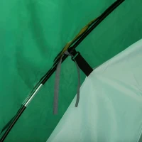 Outsunny Tente de camping 2-3 personnes tente dôme étanche légère ventilée facile à monter 2 portes fenêtres dim. 3,25L x 1,83l x 1,3H m fibre verre polyester PE vert(m-11)