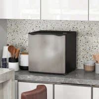 HOMCOM 35L Mini Freezer, -24℃ to -14℃ Temperature - Silver Tone(m-2)