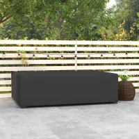 Outsunny Outdoor Garden Furniture Cover Waterproof, Anti-UV 600D Heavy Duty Oxford Fabric Patio Furniture Cover for Rectangular Sofa Table Set, Black, 245 x 165 x 66 cm(m-2)