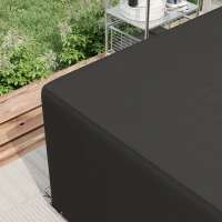Outsunny Outdoor Garden Furniture Cover Waterproof, Anti-UV 600D Heavy Duty Oxford Fabric Patio Furniture Cover for Rectangular Sofa Table Set, Black, 245 x 165 x 66 cm(m-9)