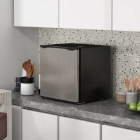 HOMCOM 35L Mini Freezer, -24℃ to -14℃ Temperature - Silver Tone(m-9)