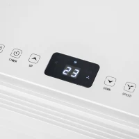 HOMCOM 7000 BTU Portable Air Conditioner for Cooling Dehumidifier Fan, Air Conditioning Unit for Room up to 26m², with Remote, 24H Timer, Window Mount Kit, R290, A Energy Efficiency, 785W(m-10)