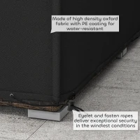 Outsunny 155 x 222cm Waterproof Furniture Cover - Black(m-5)