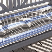 Outsunny Conjunto de 2 Almofadas para Banco de Jardim de 2 Lugares 120x50x5 cm Almofadas Retangulares  Impermeáveis Multicor(m-9)