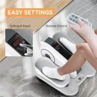 SPORTNOW Under Desk Elliptical Machine, Seated Pedal Exerciser, Mini Electric Elliptical Machine for Seniors with LCD Monitor, Remote Control and 10 Adjustable Speed, Quiet & Portable, White(m-5)