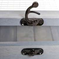 PawHut Schildpaddenverblijf van hout met opklapbare bovenkant 91x60,5x32 cm, Grijs(m-11)