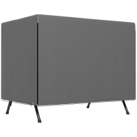 Outsunny Patio 3 Seater Swing Chair Bench Cover Outdoor Garden Furniture Rain Protection Cover Protector Waterproof Anti-UV, 215L x 155W x 150Hcm, Dark Grey