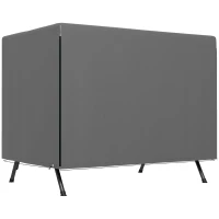 Outsunny Patio 3 Seater Swing Chair Bench Cover Outdoor Garden Furniture Rain Protection Cover Protector Waterproof Anti-UV, 215L x 155W x 150Hcm, Dark Grey(m-1)