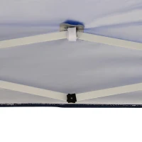 Outsunny Paviljoen, 2,95 x 2,95 m Pop-up Vouwpaviljoen, Tuinpaviljoen, Feesttent, UV-Bescherming, Staal+Oxforddoek, Blauw(m-11)